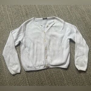 Il Gufo White Kids Cotton Cardigan